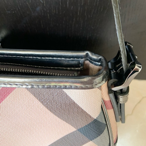 Burberry supernova check pochette with gunmetal - Picture 7 of 10